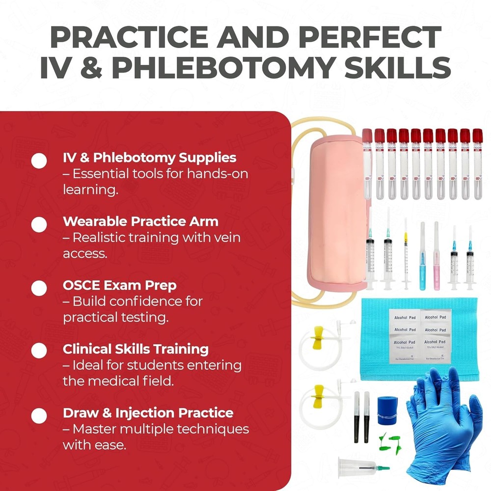 Advanced Venipuncture Practice Kit for Nurses - Master Skills - Online Training