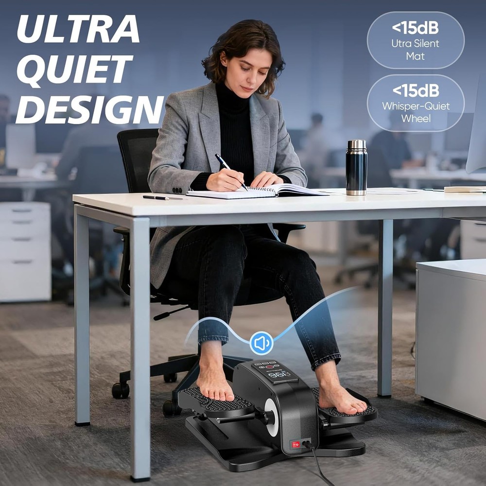 Under Desk Elliptical Machine Electric Mini Pedal Exerciser