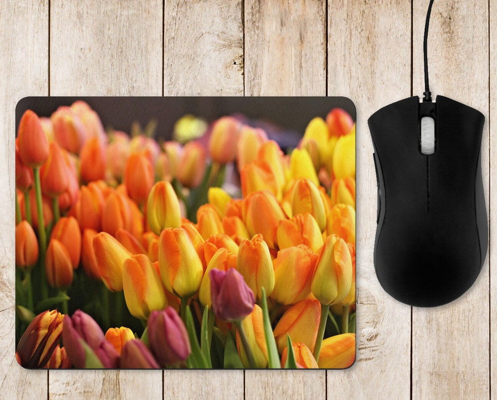 Tulips Yellow Mouse Pad
