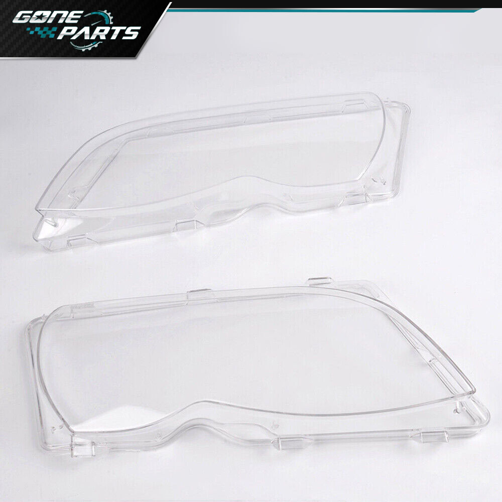PAIR Fit For BMW 2002 2003 2004 2005 E46 325i 325Xi 330i 330Xi Headlight Lens