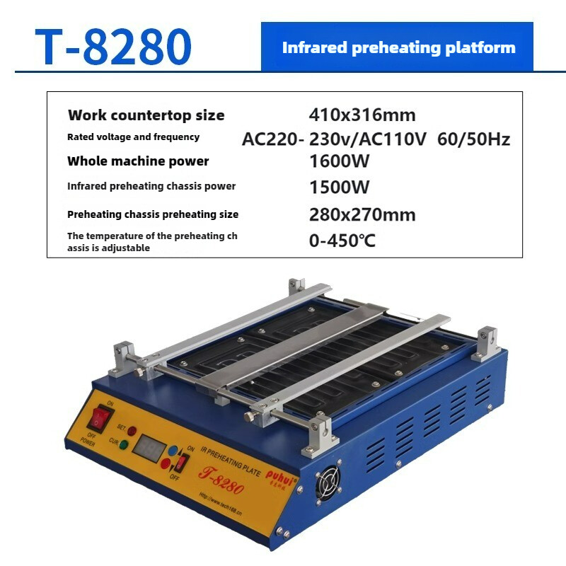 T-8120 Infrared Thermostatic Preheating Table Large Power Heating Table