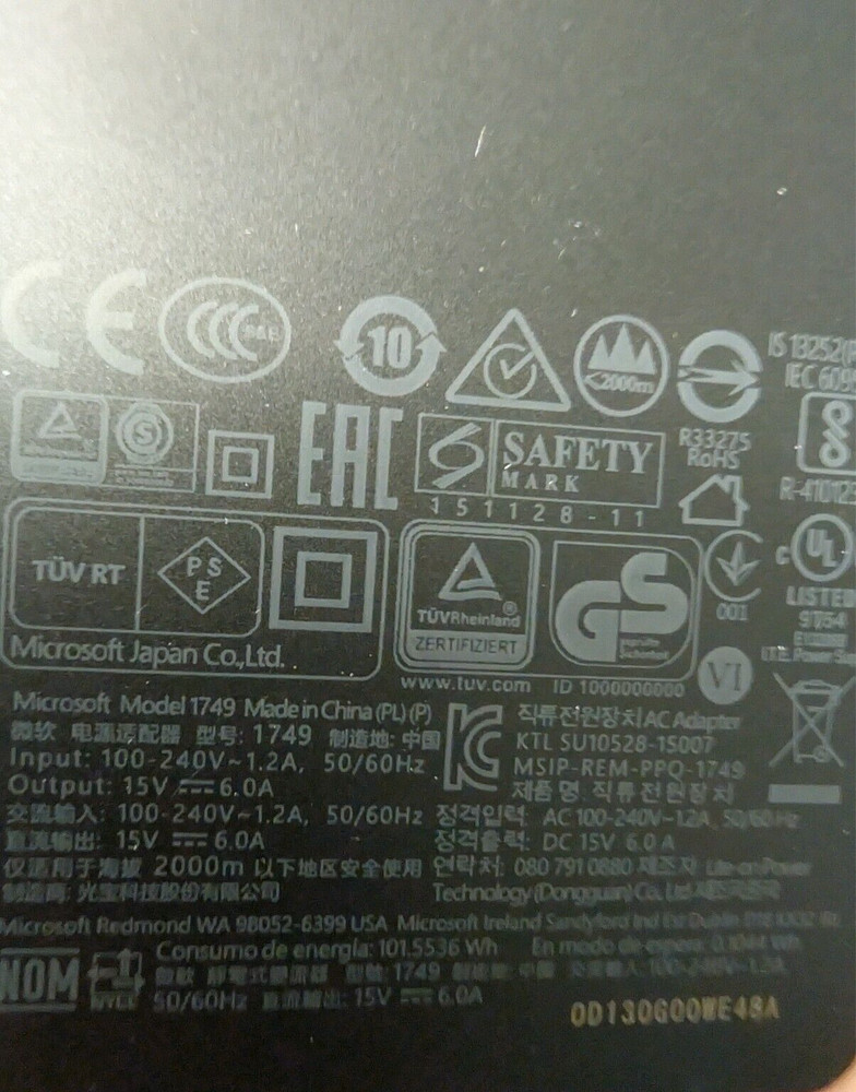 Genuine Microsoft 1661 Docking Station Surface Pro 3 4 5 6 7