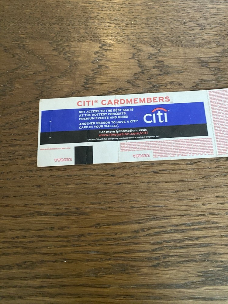 KISS 2010 Ticket stub Full Ticket 08/15/10