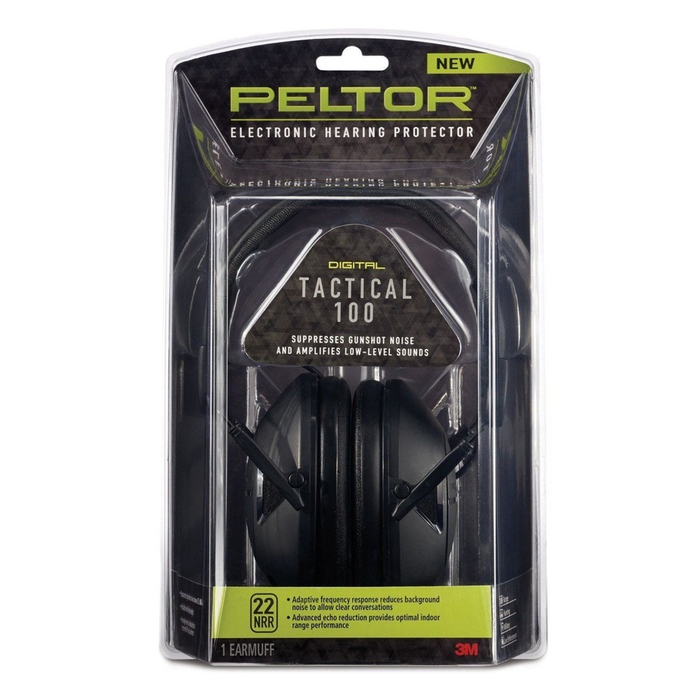 Peltor Sport Tactical 100 Electronic Hearing Protector: hearing protector Black
