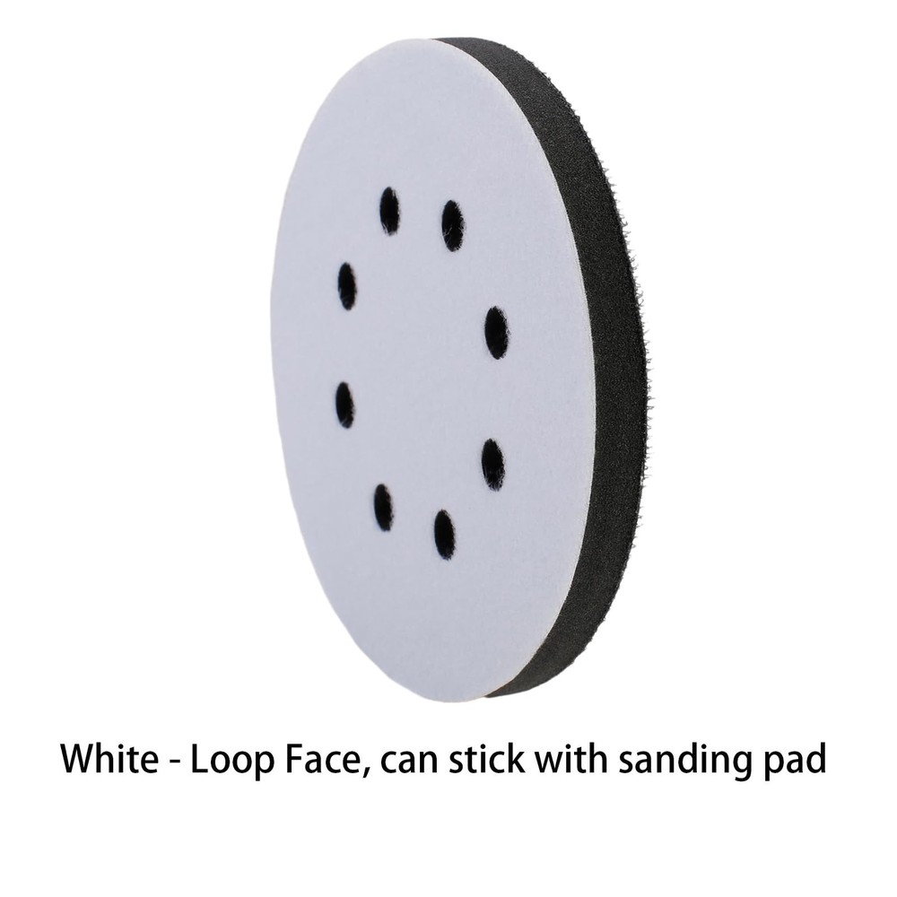 IPELY 2 Pack 5 Inch 8 Holes Foam Interface Pad Surfprep Sanding 2