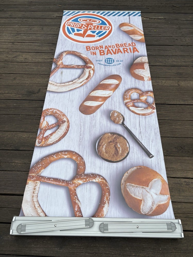 Prop & Peller Pretzel Retractable Banner