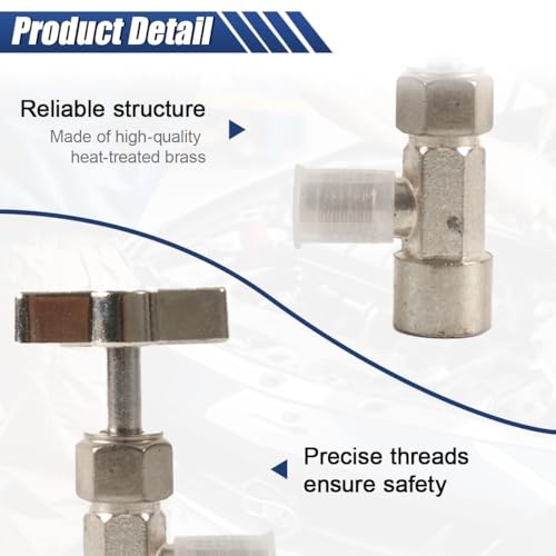 Self-Sealing Can Tap, Refrigerant Can Opener with Tank Adapter for 1/4" R134a