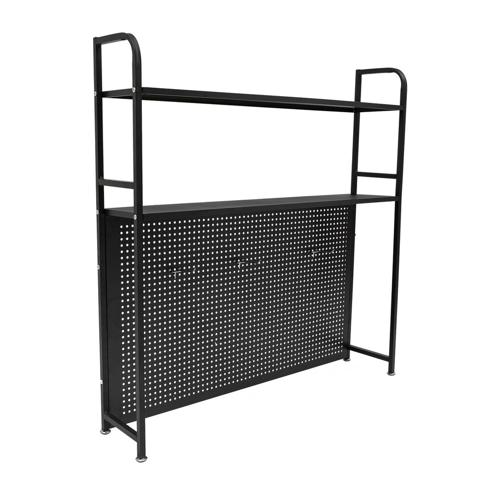 Desktop Bookshelf, Countertop Storage Rack with 2 Shelves for Computer