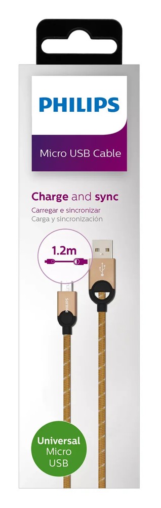 Philips DLC2618 USB to Micro USB Cable 3.9ft/1.2m