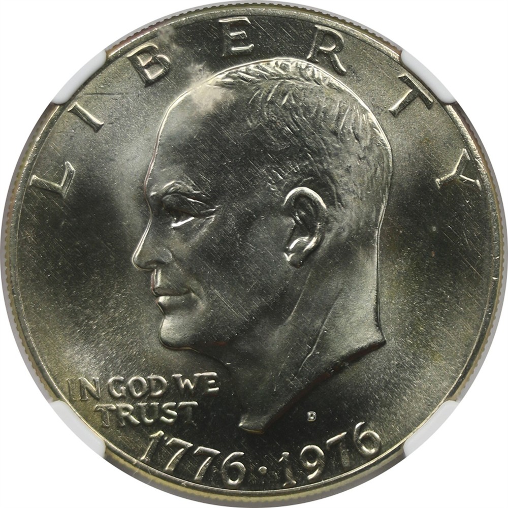 1976-D Type 2 $1 NGC MS 65 Eisenhower IKE Dollar