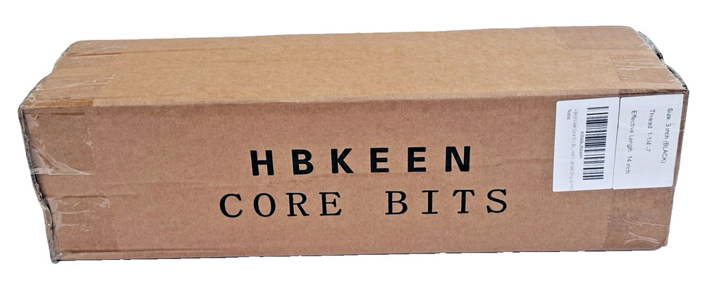 HBKEEN 3” Wet Diamond Core Segmented Concrete Core Bit 14" Depth