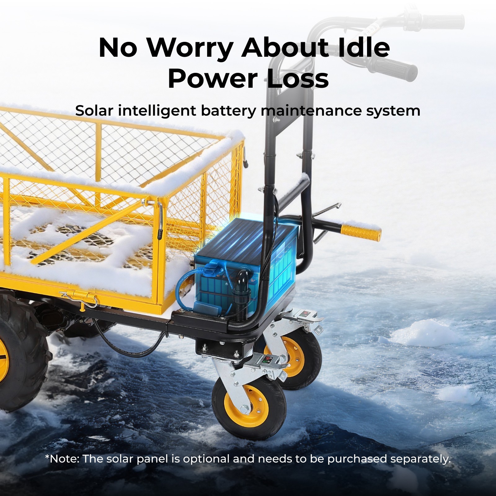 660-1000LBS Electric Utility Garden Cart Heavy-Duty Power Wagon Wheelbarrow 48V