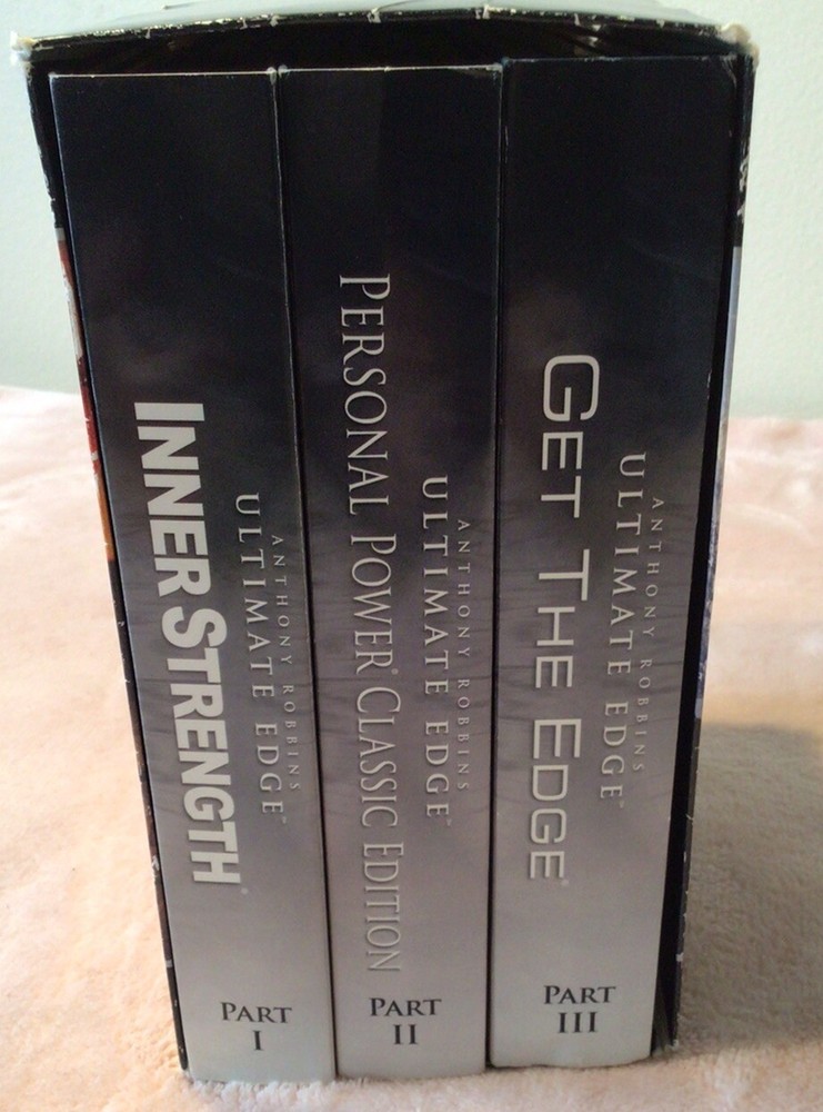 Anthony Tony Robbins ULTIMATE EDGE 3 Part System DVD CD Box Set