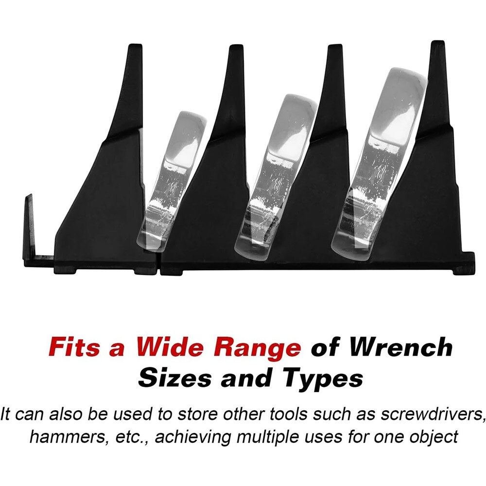 40x Magnetic Modular Wrench Organizer Compact Tool Storage Slots hold Tools SAE