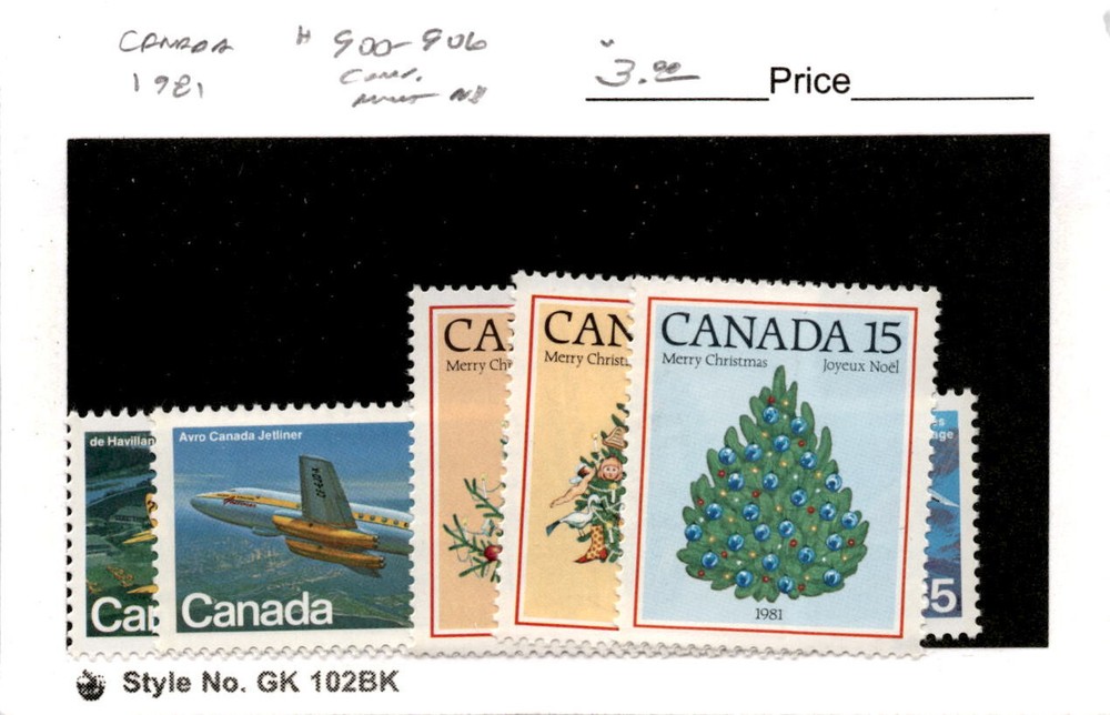 Canada, Postage Stamp, #900-906 Mint NH, 1981 (AC)
