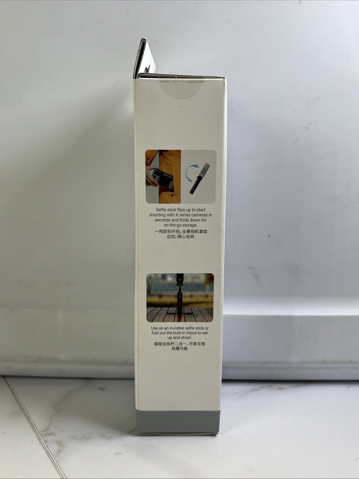 Insta360 23" 2-in-1 Foldable Invisible Selfie Stick Tripod, Black