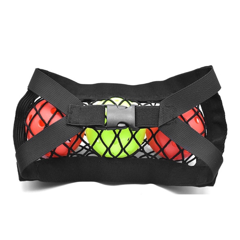 Efficient Visible Mesh Pickleballs Net Organizer For Holding 3 Balls Safely Use