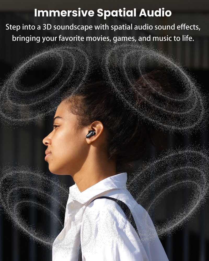 TOZO NC20 Pro Wireless Earbuds with Smart Touch Screen Bluetooth Headset