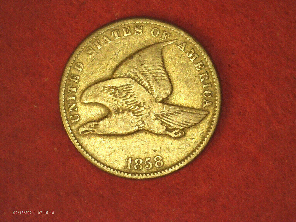 1858 Flying Eagle Small Letters