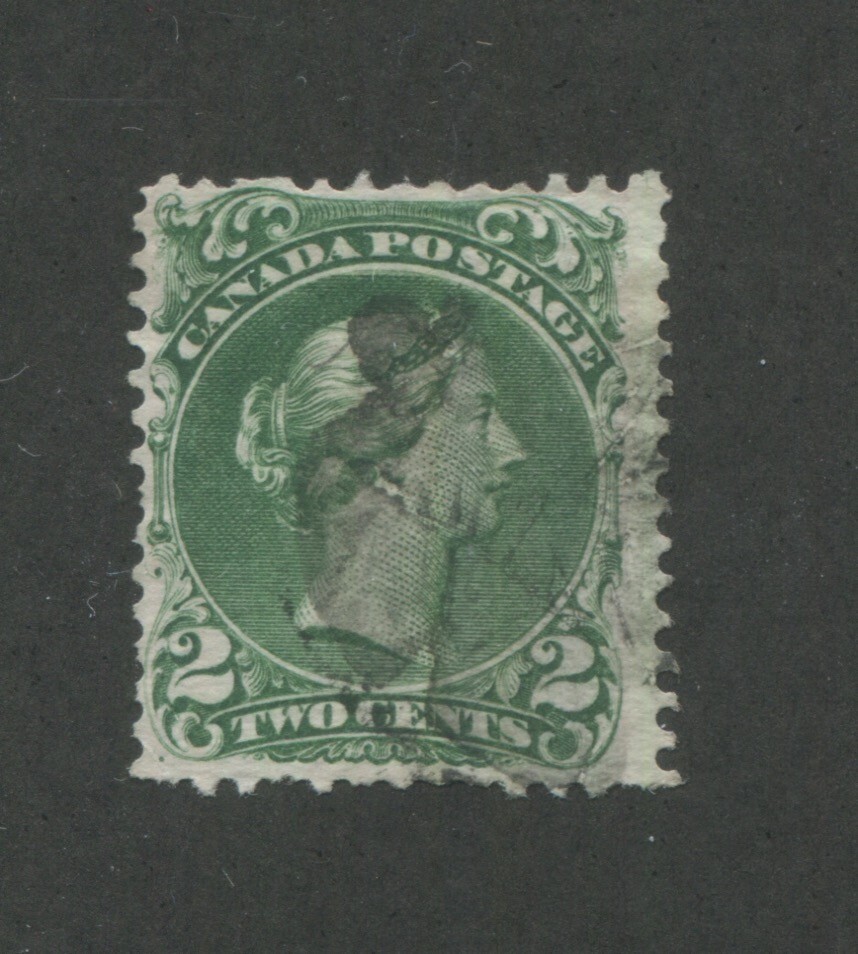 Canada Scott #24 Stamp Fine Used with Pulled Perfs