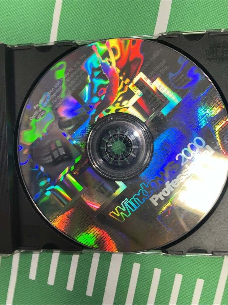 MICROSOFT WINDOWS 2000 PROFESSIONAL CD Unsealed w/ Product Key