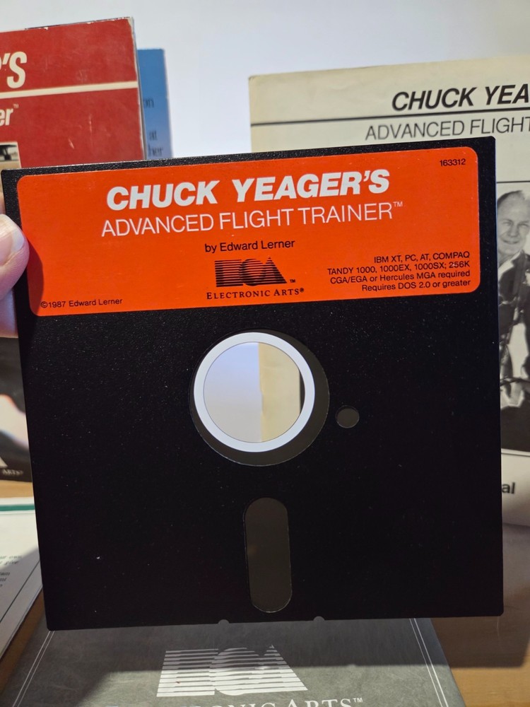 Electronic Arts EA Chuck Yeager's Advanced Flight Trainer IBM PC Tandy