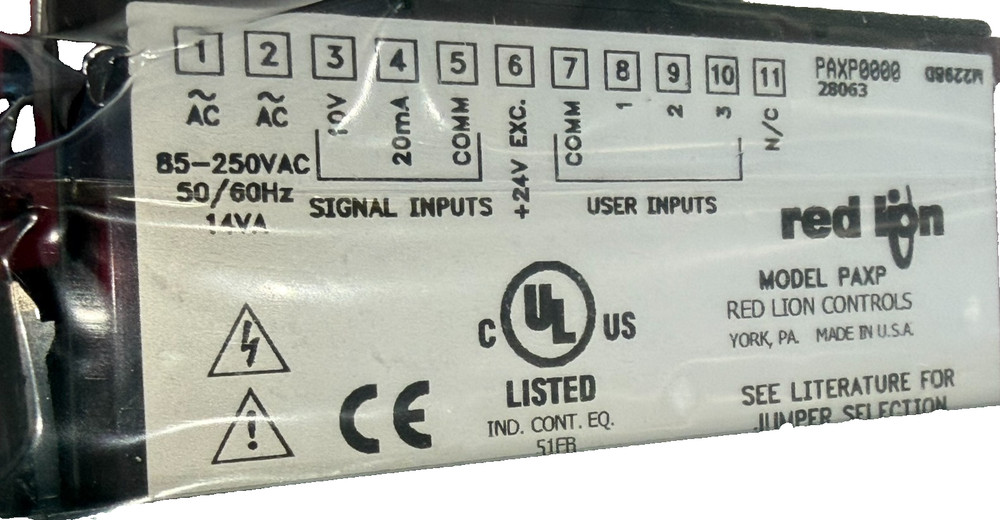 NEW RED LION PAXP0000 PANEL METER