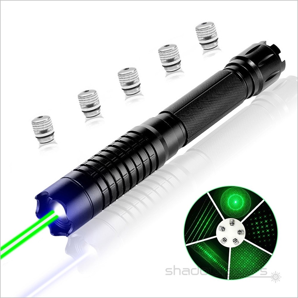 Adjustable Focus Laser Pointer GR 520nm Visidle Beam Light+Gift BOX