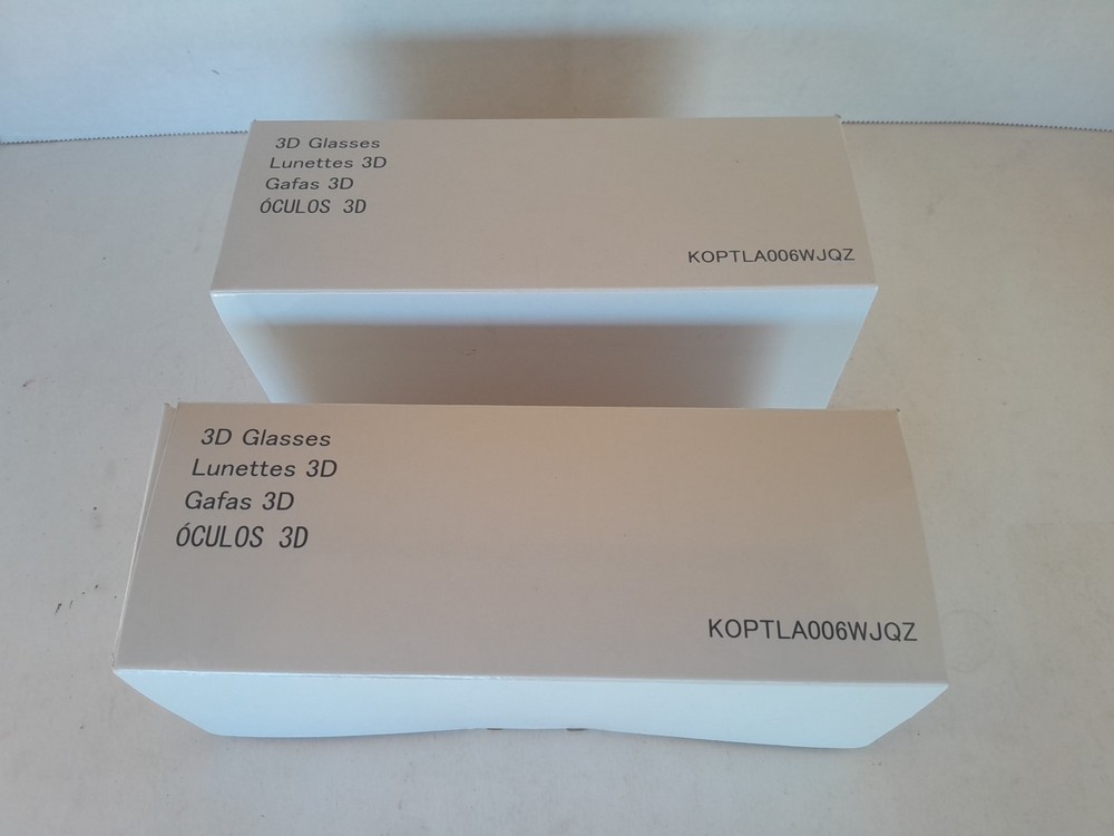 SHARP Active 3D Glasses - Lot of 2 - AN-3DG40 2013 or Later Sharp TVs