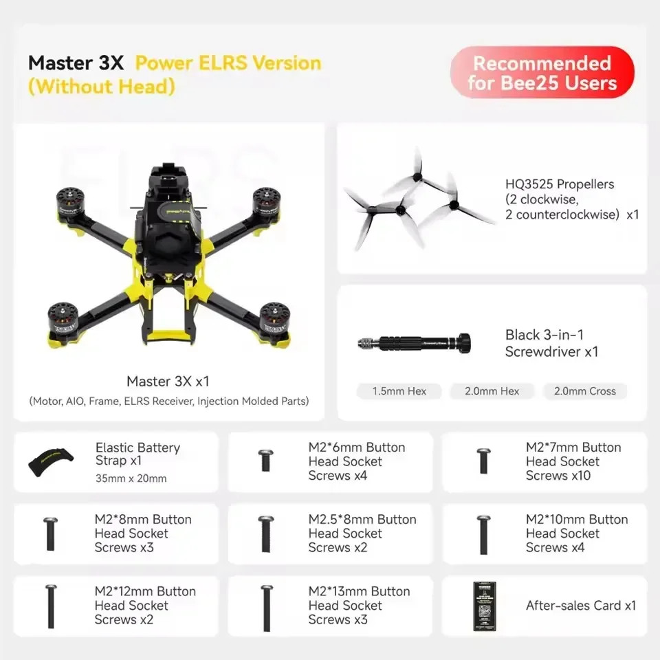 SpeedyBee Master 3X Modular O3 O4 Pro HD Digital VTX FPV Drone for Freestyle