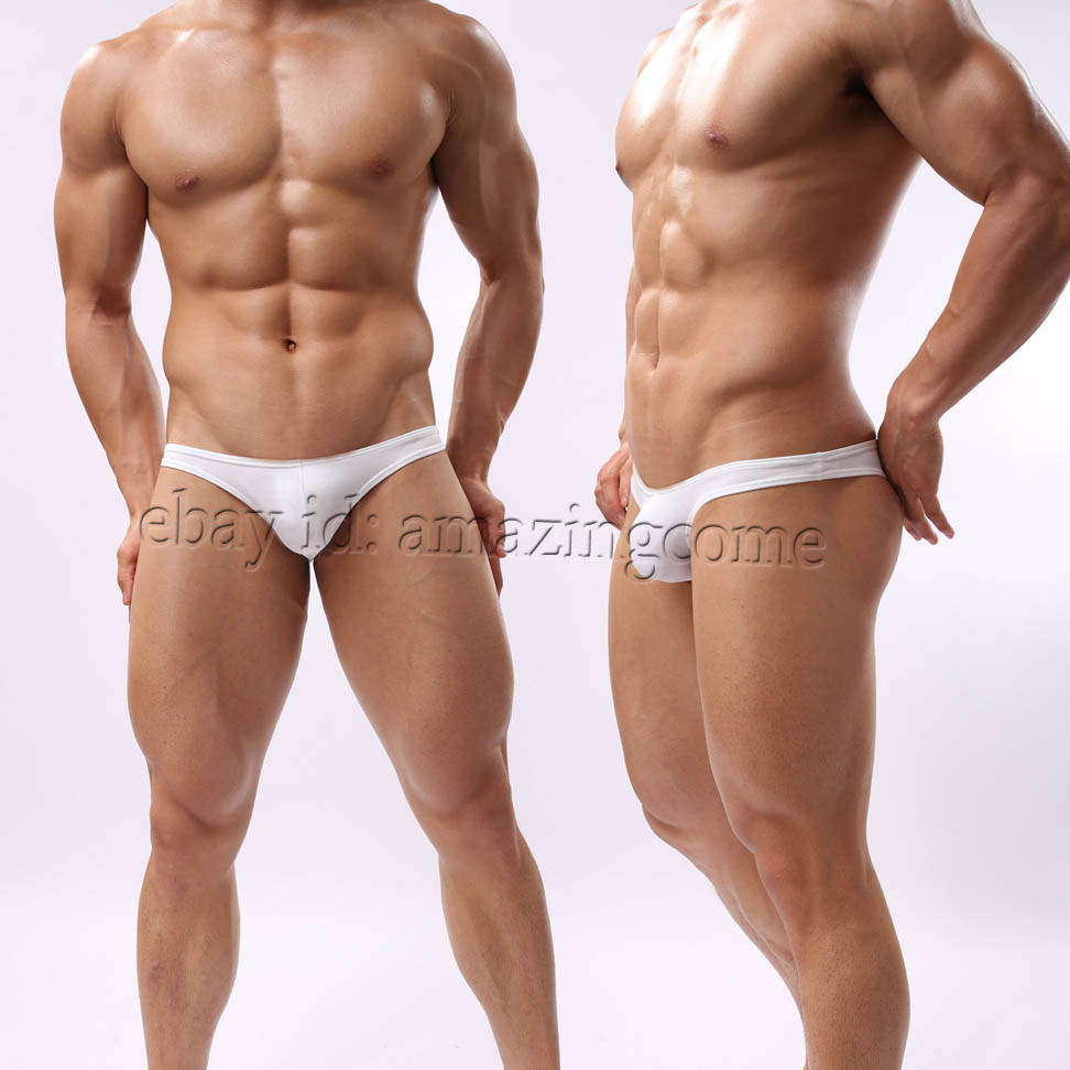 Men's 5-Pack Bikini Brief Underwear Guy Comfy Skimpy Briefs Half Coverage Shorts