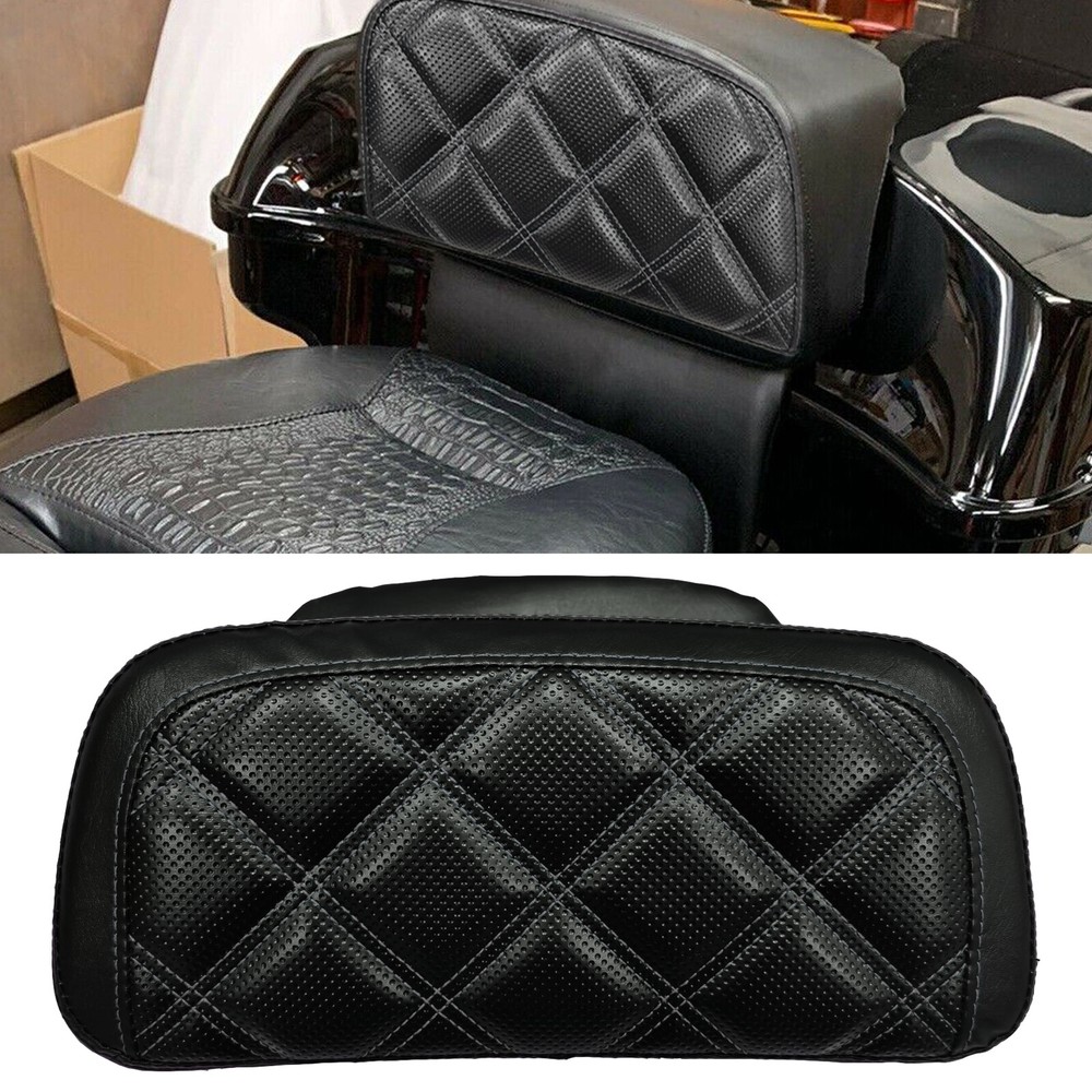 Black Stitching Backrest Pad For Harley Electra Glide FLHTCU Ultra Limited FLHTK