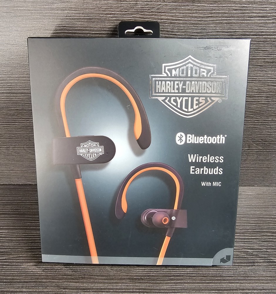 HARLEY DAVIDISON MOTOR CYCLE Bluetooth Wireless Earbuds With Mic NEW SEALED!