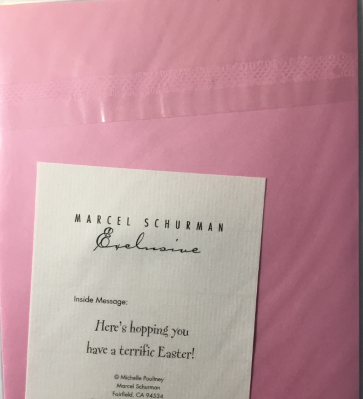 Marcel Schurman- Easter- Whimsical Rabbit- Die Cut, Foil, 3D Eyes