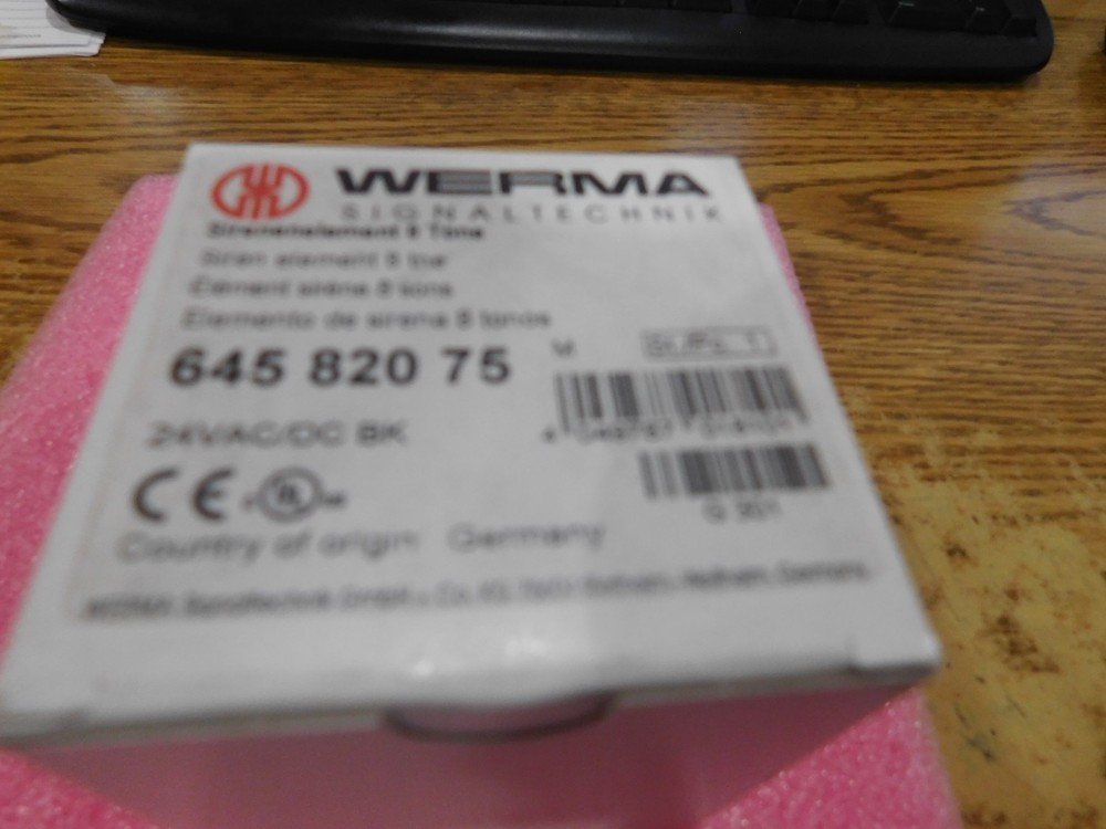 Werma Signaltechnik Model: 645 820 75 Stack Light Siren Module. New Old Stock