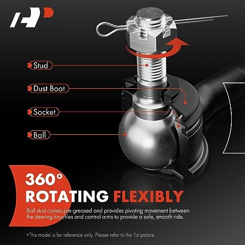 2 x Front Outer Tie Rod Ends, Compatible with Mini Cooper 2007-2015