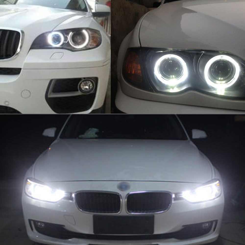 2X Angel Eyes Halo LED Lights Bulb For BMW E39 E87 E64 E63 E65 E66 E53 X5 E83