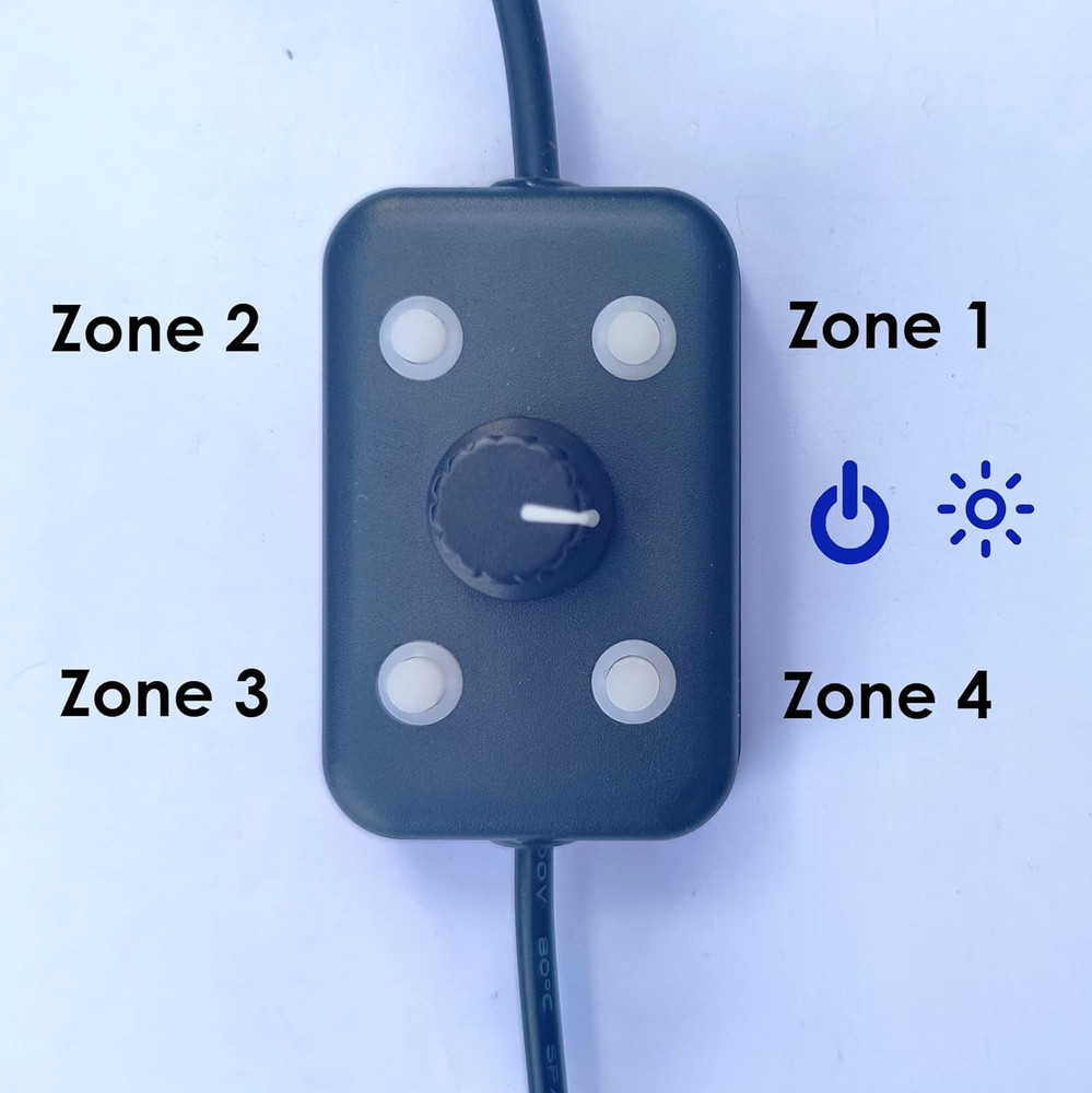 Microscope Light LED Ring Illuminator, USB 144 Leds with 4 Lighting Zone Adjusta