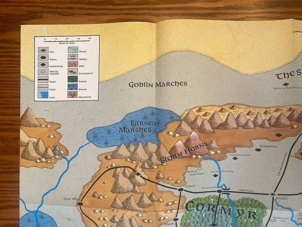 MAP ONLY for CORMYR Dungeons & Dragons Module 9410XXX0701