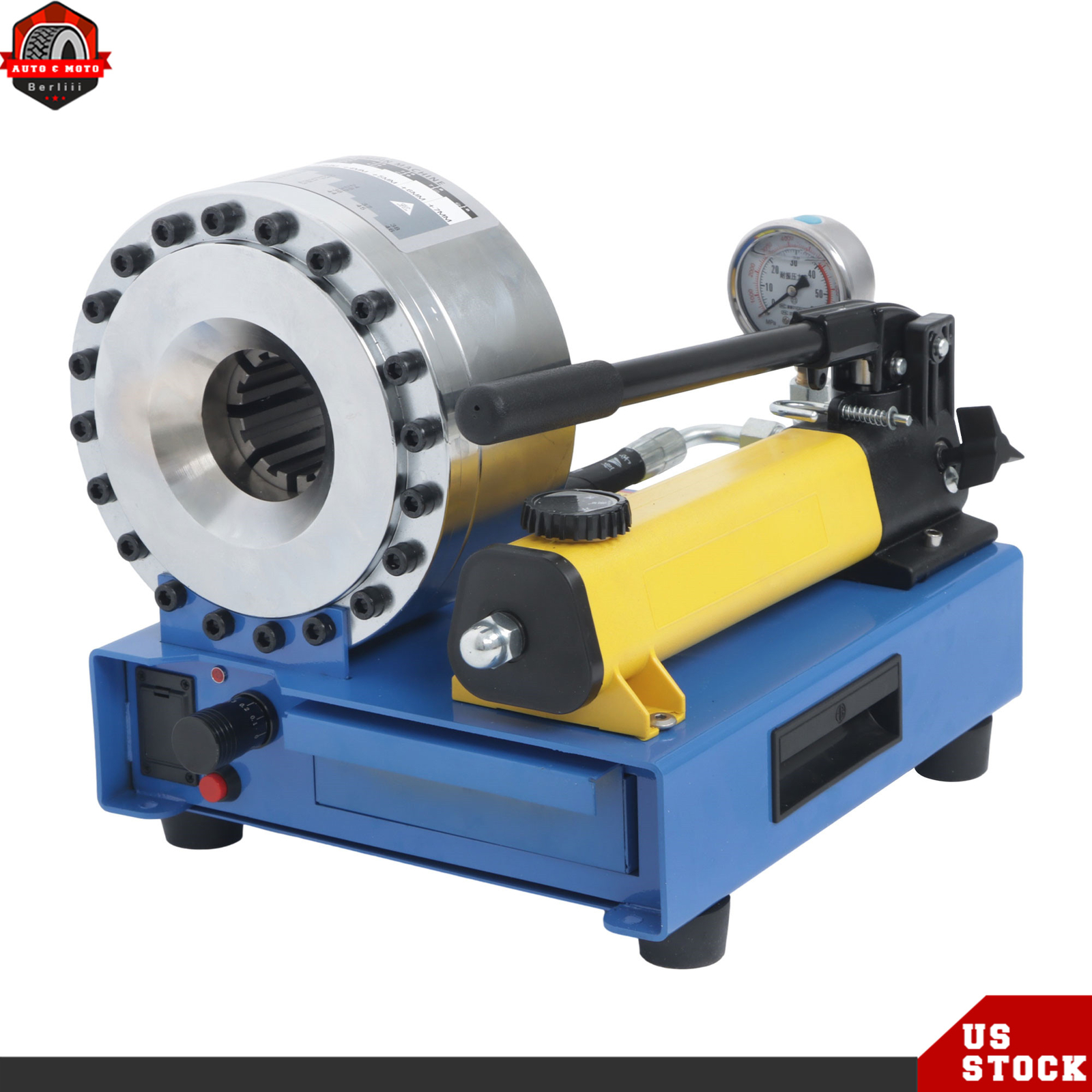 8 Sets Dies Portable Hydraulic Hose Crimper Pipe Crimping Machine