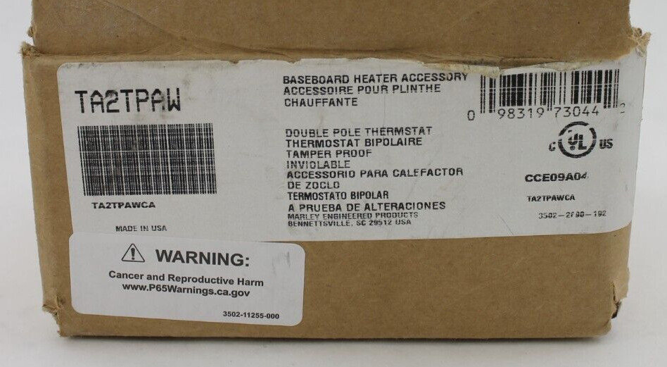 Marley TA2TPAW CA Double Pole Thermostat