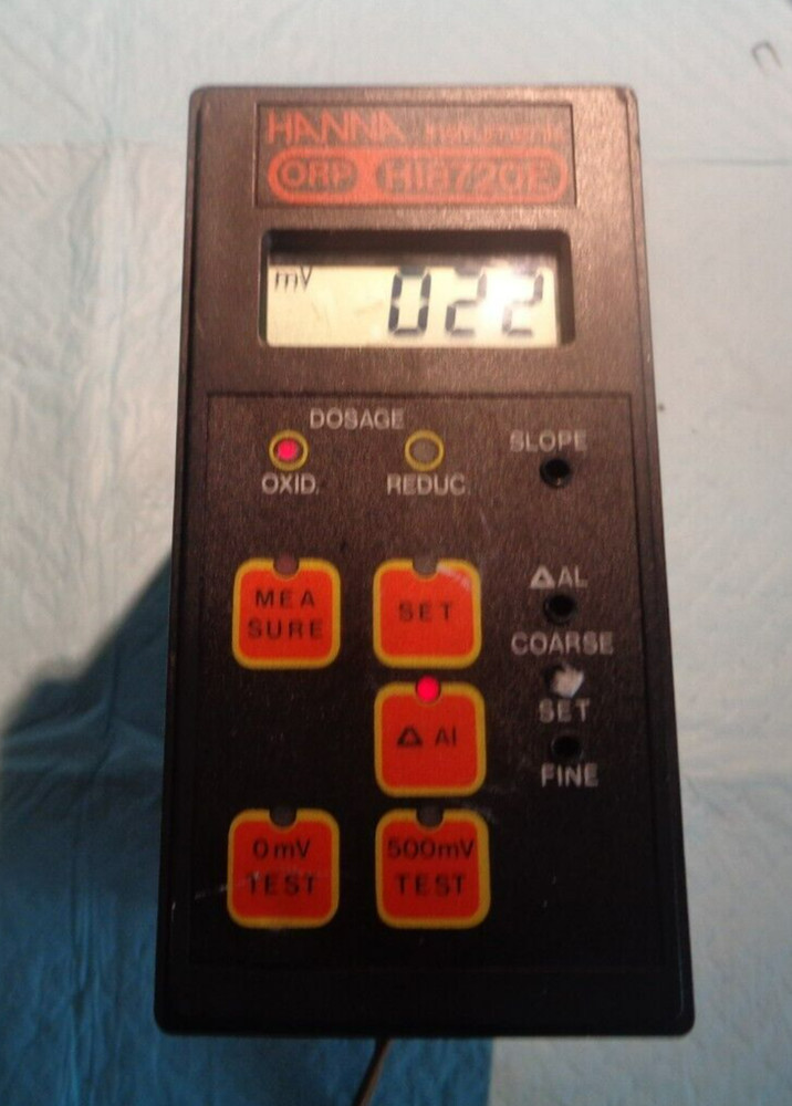 HANNA INSTRUMENTS HI 8720E ORP ANALOG CONTROLLER 8720