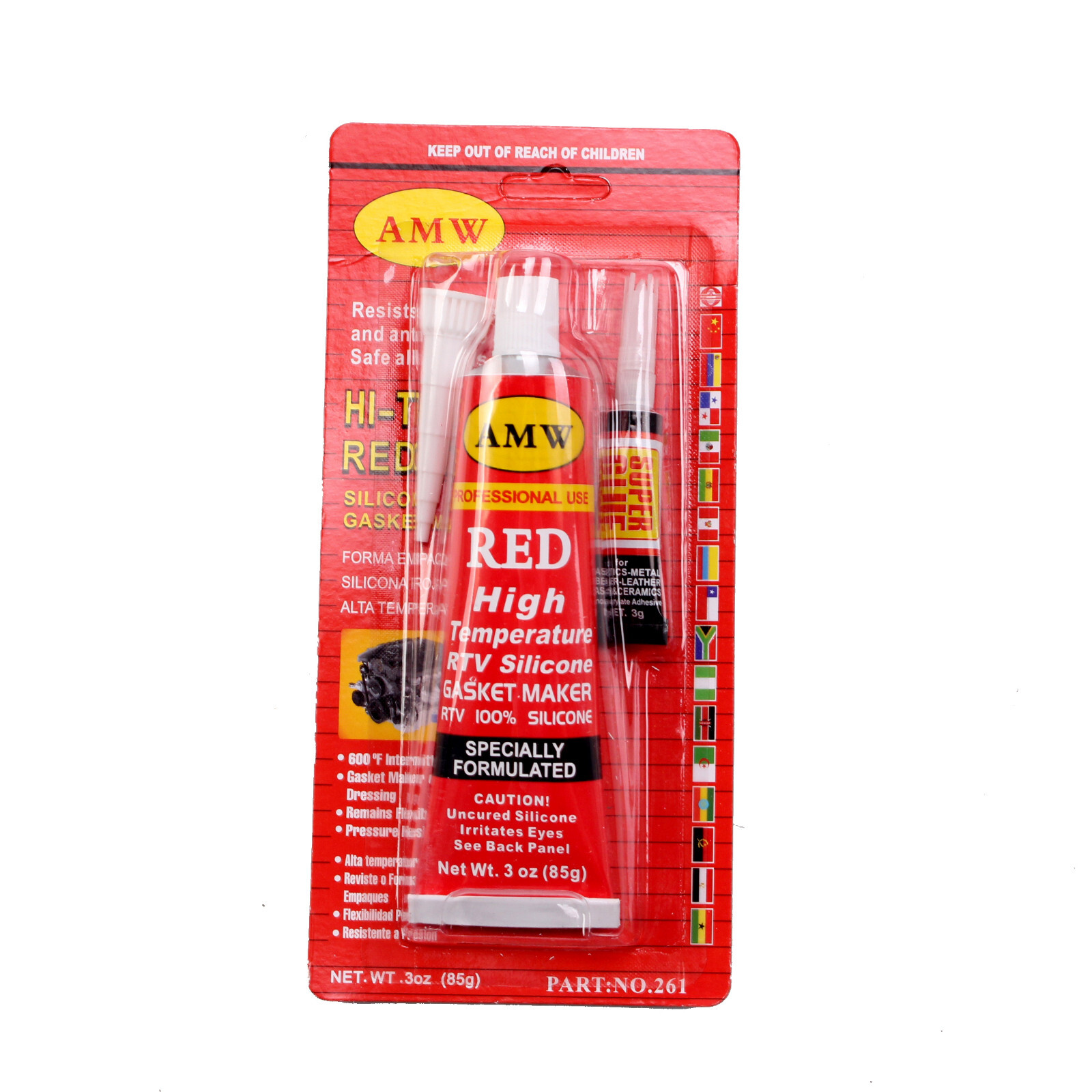 12*RTV Silicone Gasket Maker Red High Temp Instant Sealant for Auto Boat RV 85ml