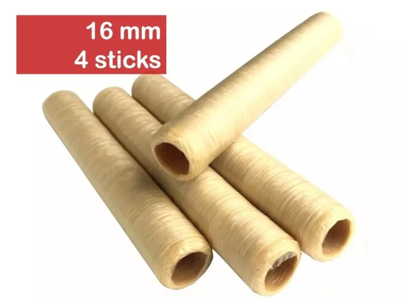 Collagen Casings Dry 16mm / 50ft for stuffing 38 Lb 360 sausages 4 sticks
