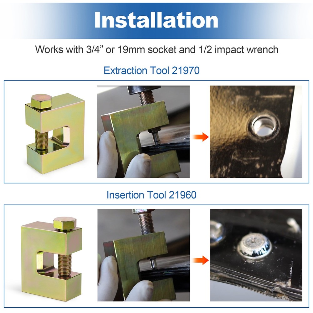 Self-Piercing Rivet Tool Combo Kit-Includes 21960 & 21970 for SPR Insertion