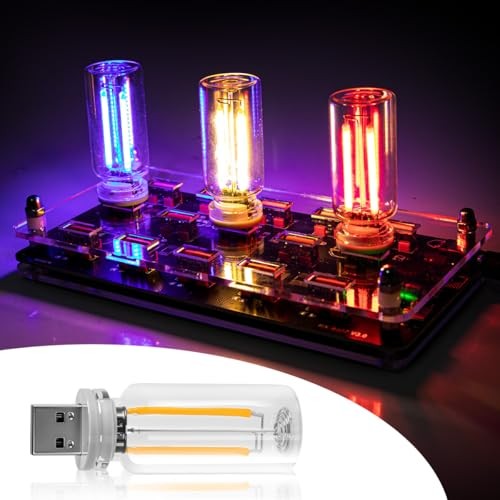 2PCS USB LED Lights for Car Interior, Mini Ambient Lighting Car Interior Blue