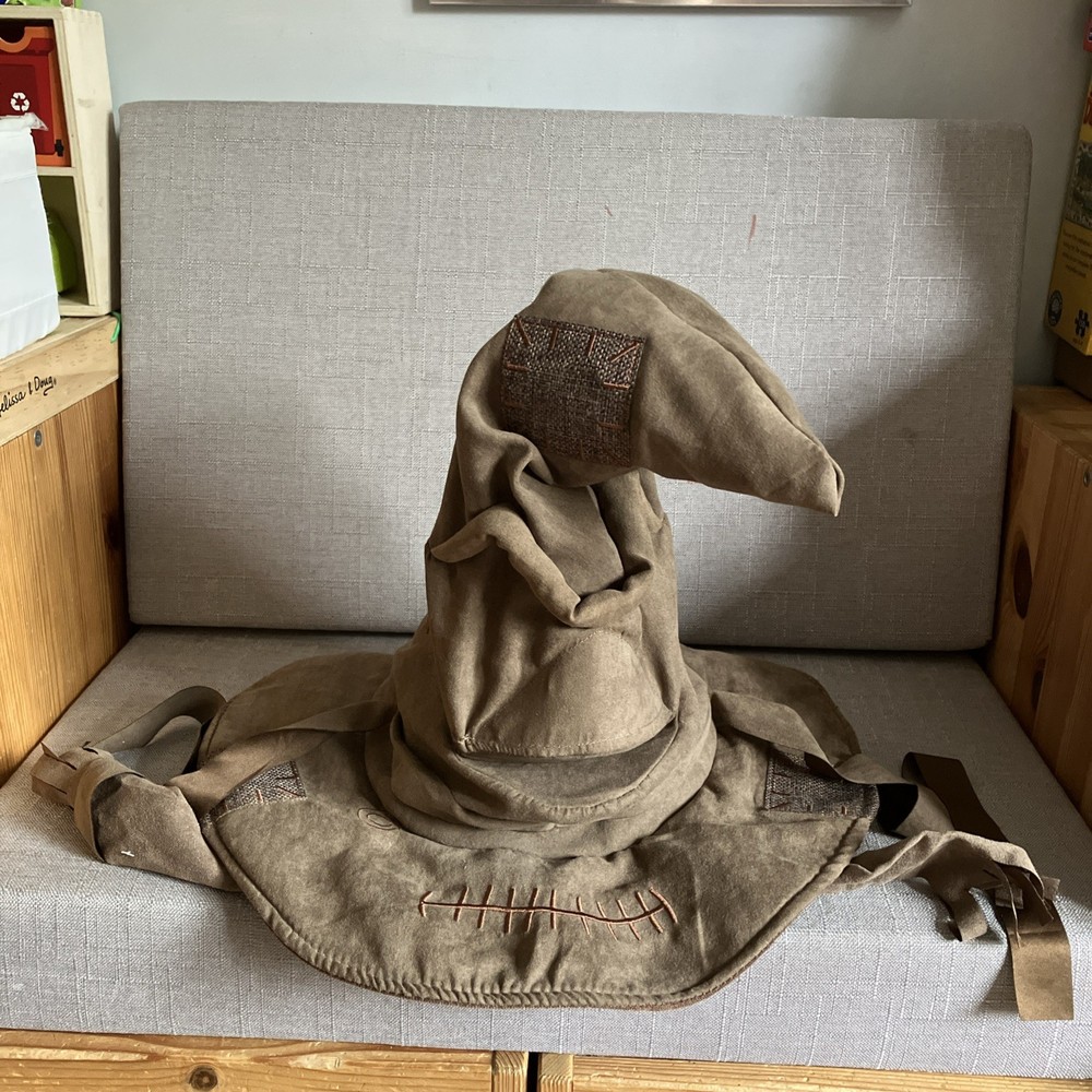 Harry Potter Wizarding World Talking Sorting Hat Working Toy brown soft material