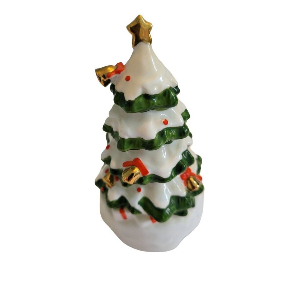 Ceramic Christmas Tree Hand Bell Dinner bell Taiwan