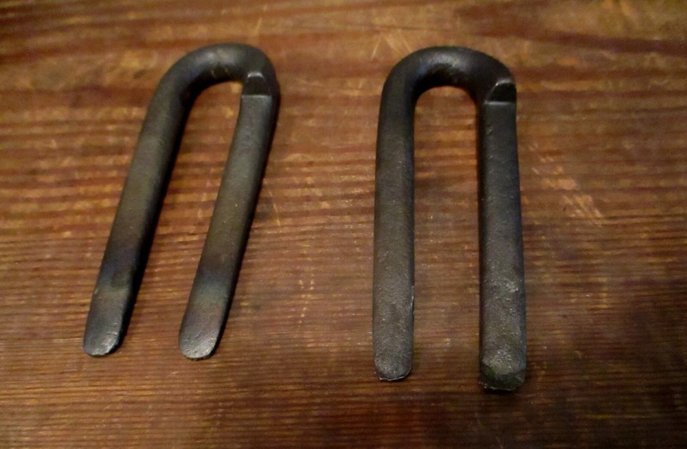 Pair Iron Barn Door Hook Latch Staples Hardware