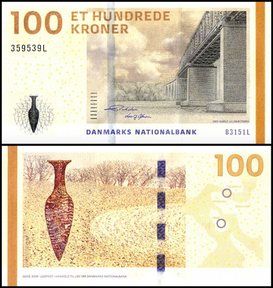 Denmark 100 Kroner, 2015, P-66d.3, UNC